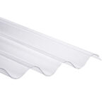 Chapa De Policarbonato Transp Ondulada 90cm X 3.66 Mts