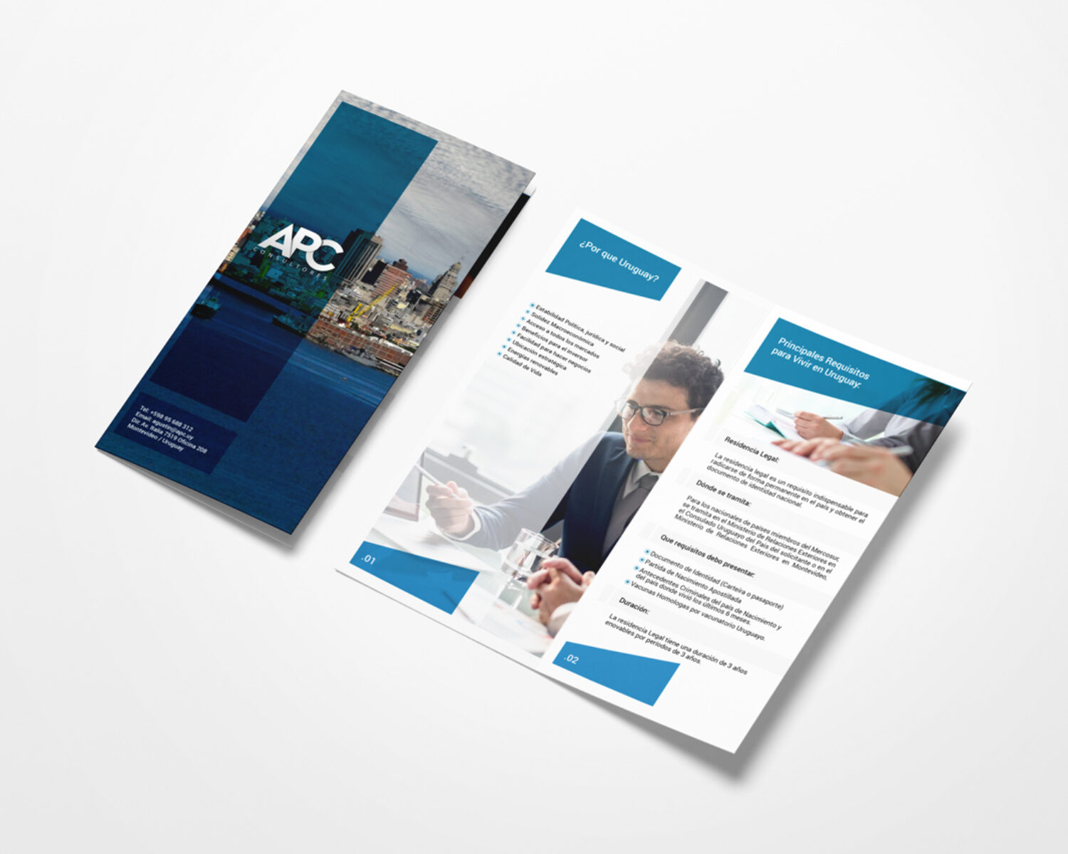 Diseño y diagramación de brochure díptico